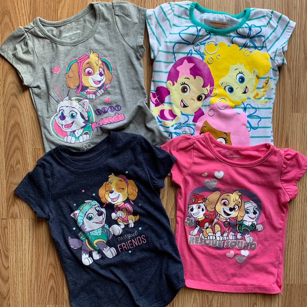 Girls 5T Character shirts